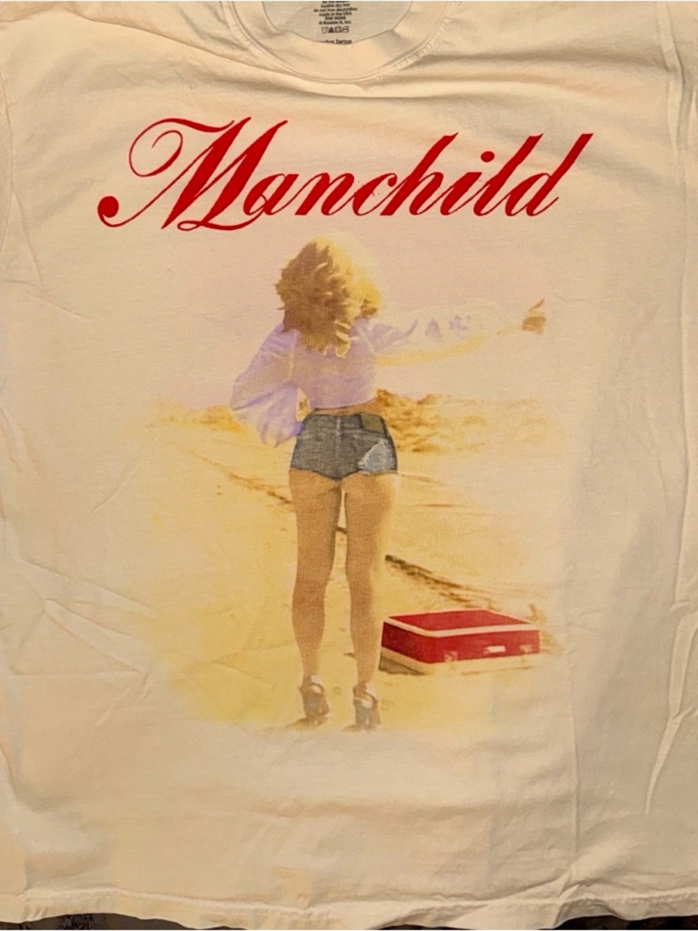 Official Sabrina Carpenter Merchandise!  "Manchild" Graphic Tee 💖